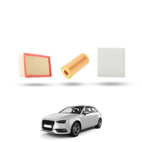 Kit Tagliando 3 filtri compatibile con Audi A3 (8V1,8VK) 2.0 TFSI s3 210kw dal 2014 (1/4)