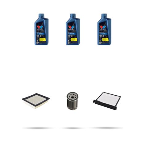 Kit tagliando 3 FILTRI e 3L OLIO compatibile con Nissan Micra III (k12) 1.2 12v 48kw Dal 2003 al 2010 (1/5)