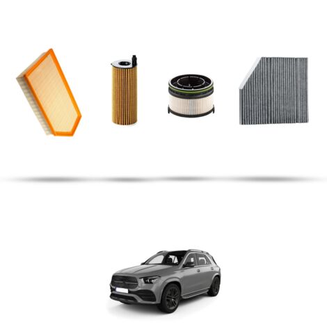 Kit tagliando 4 filtri compatibile con Mercedes Classe GLE (W167) 450d 4matic Hybrid 270kw Dal 2023 (1/5)