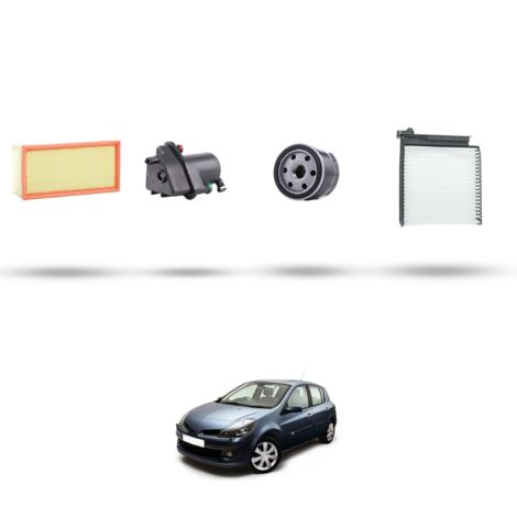 Kit tagliando 4 filtri compatibile con Renault Clio III 1.5 DCI 48kw Dal 2005 (1/4)