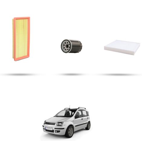 Kit tagliando 3 filtri compatibile con Fiat Panda II 1.4 16v 74kw dal 2006 (1/4)