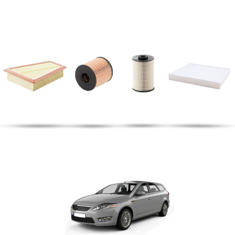 Kit tagliando 4 filtri compatibile con Ford Mondeo IV 2.0 Tdci 96kw dal 2007 (1/5)