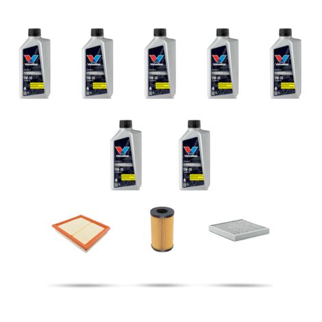 Kit tagliando 3 FILTRI e 7L OLIO compatibile con Jaguar E-Pace (X540) 2.0 147kw dal 2018 (1/5)