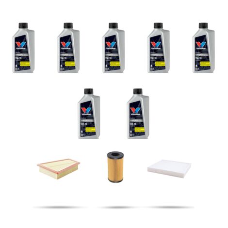 Kit tagliando 3 FILTRI e 7L OLIO compatibile con Jaguar XE (x760) 2.0 221kw dal 2017 (1/5)