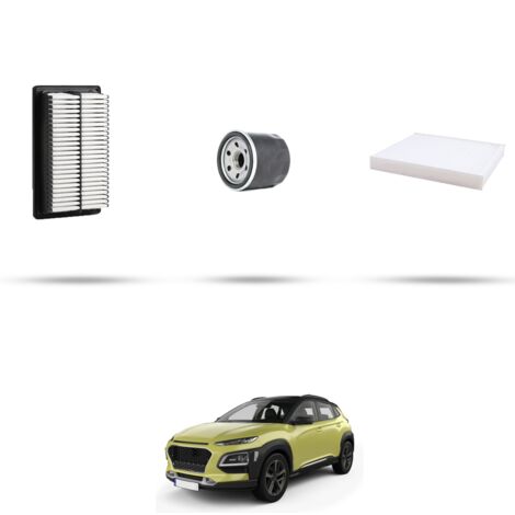 Kit tagliando 3 filtri compatibile con Hyundai Kona 1.6 T-GDI 130kw dal 2017 (1/4)
