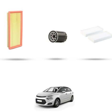 Kit tagliando 3 filtri compatibile con Citroen C4 Picasso II 1.2 PureTech 81kw dal 2016 (1/4)