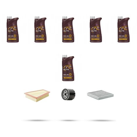 Kit tagliando 3 FILTRI e 6L OLIO compatibile con Renault Laguna II 1.8 16v 88kw dal 2000 (1/4)