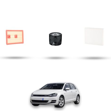 Kit tagliando 3 filtri compatibile con Vw Golf VII (5G1/BA5) 1.4 TSI 92kw Dal 2014 (1/4)