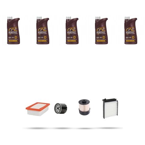 Kit tagliando 4 FILTRI e 5L OLIO compatibile con Dacia Duster 1.5 Dci 66kw dal 2010 (1/5)