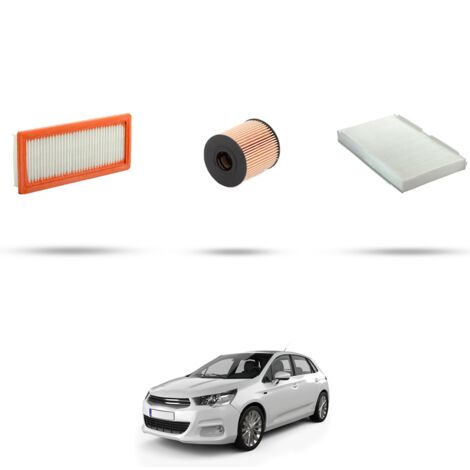 Kit tagliando 3 filtri compatibile con Citroen C4 II 1.6 thp 115kw dal 2010 (1/4)