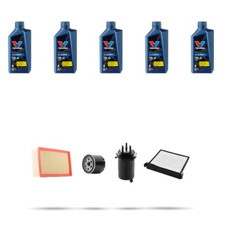 Kit tagliando 4 FILTRI e 5L OLIO compatibile con Nissan Micra III (k12) 1.5 dCI 48kw Dal 2003 al 2010 (1/5)