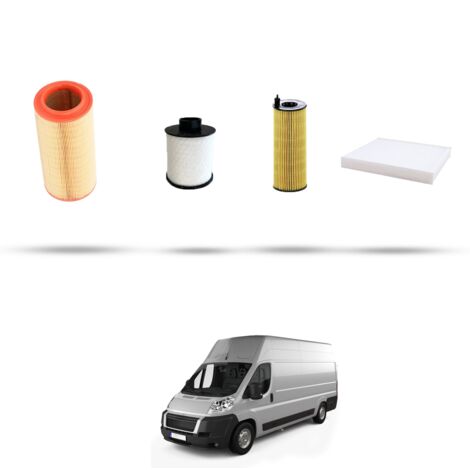 Kit tagliando 4 filtri compatibile con Citroen Jumper III 2.2 Hdi 74kw dal 2006 (1/5)
