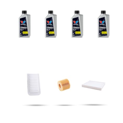 Kit tagliando 3 FILTRI e 4L OLIO compatibile con Toyota Premio (T26) 2.0 112kw dal 2012 (1/5)