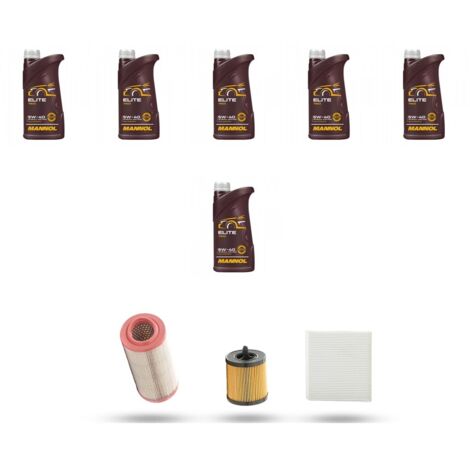 Kit tagliando 4 FILTRI e 6L OLIO compatibile con Alfa Romeo 159 (939) 1.9 jts 16v 118kw dal 2005 al 2008 (1/4)