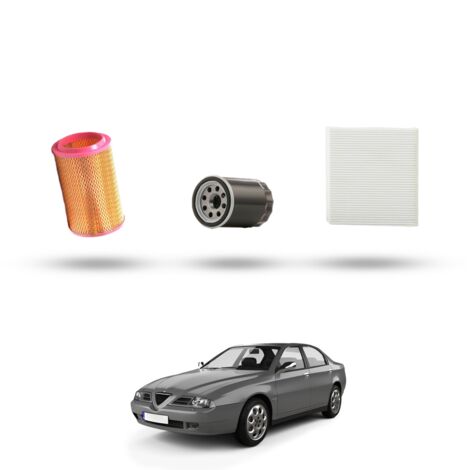 Kit Tagliando 3 filtri compatibile con Alfa Romeo 166 (936) 2.0 v6 turbo 151kw dal 1998 al 2000 (1/4)
