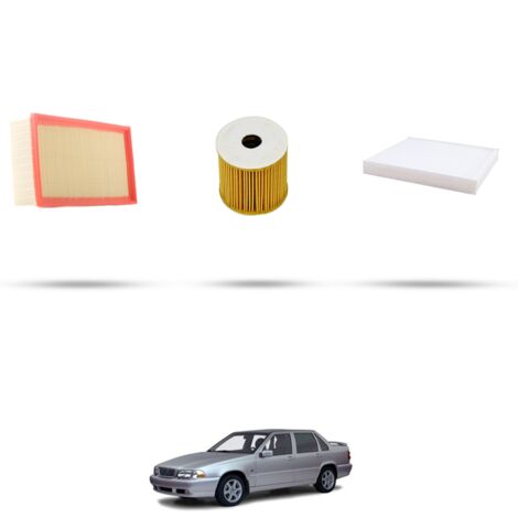 Kit tagliando 3 filtri compatibile con Volvo S70 2.3 Turbo 184kw dal 1997 (1/4)
