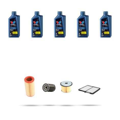 Kit tagliando 4 FILTRI e 5L OLIO compatibile con Citroen Xsara 1.9 turbo Diesel 66kw dal 1997 (1/5)