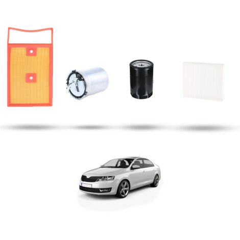 Kit tagliando 4 filtri compatibile con Skdoa Rapid (NH3,NH1) 1.4 TDI 66kw dal 2015 (1/5)