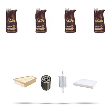 Kit tagliando 4 FILTRI e 4L OLIO compatibile con Renault Megane CC 2.0 16V 103kw dal 2010 (1/5)