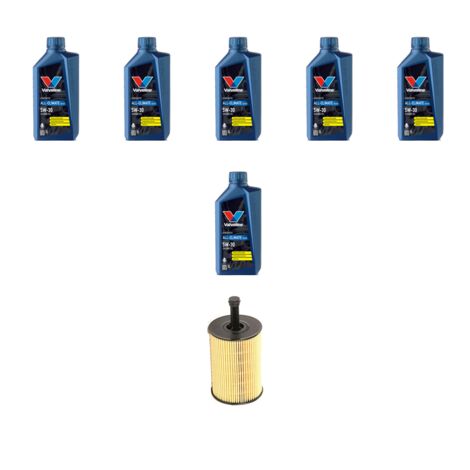 Kit filtro olio e 6L compatibile con Vw Golf IV (1j1 1j5) R32 177kw Dal 2002 al 2003 (1/3)
