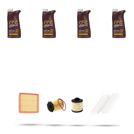 Kit tagliando 4 FILTRI e 4L OLIO compatibile con Ds5 1.6 BlueHdi 88kw dal 2014 (1/5)