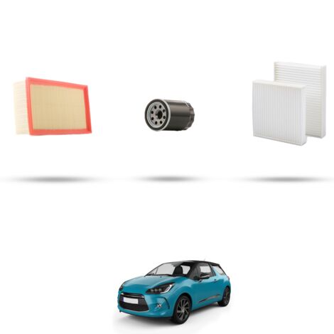 Kit tagliando 3 filtri compatibile con Citroen Ds3 1.2 vti 60kw dal 2012 (1/4)