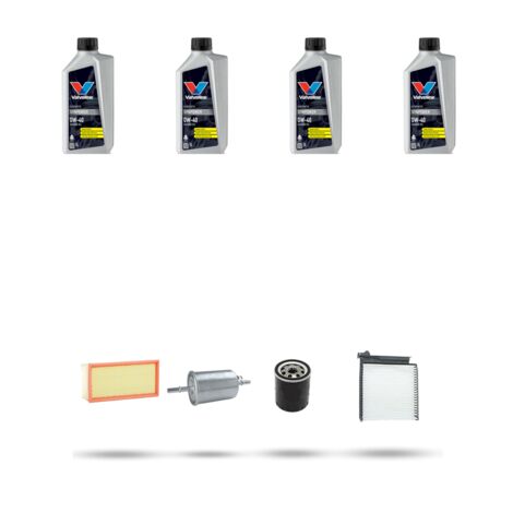 Kit tagliando 4 FILTRI e 4L OLIO compatibile con Renault Clio III 2.0 16V 102kw Dal 2006 (1/5)