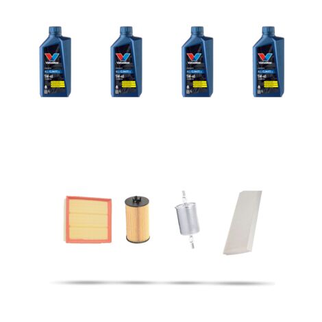 Kit tagliando 4 FILTRI e 4L OLIO compatibile con Opel Corsa C 1.2i 12V 59kw Dal 2004 (1/5)