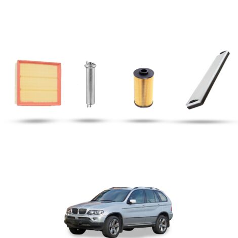 Kit tagliando 4 filtri compatibile con Bmw x5 (E53) 4.6 254kw dal 2001 (1/5)