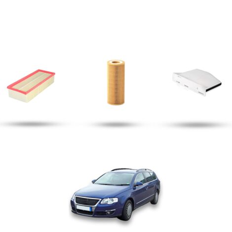 Kit tagliando 3 filtri compatibile con Vw Passat (3c2,3c5) 2.0 TFSI 125kw Dal 2005 al 2010 (1/4)