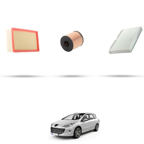 Kit tagliando 3 filtri compatibile con Peugeot 308 1.6 16v 128kw Dal 2008 (1/4)