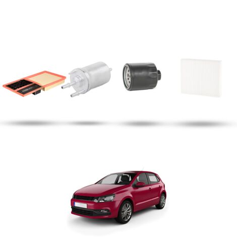 Kit tagliando 4 filtri compatibile con Vw POLO V (6R,6C) 1.4 16v 63kw Dal 2009 (1/5)