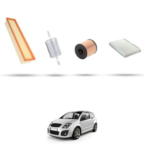 Kit tagliando 4 filtri compatibile con Citroen C2 1.4 16v 65kw dal 2006 (1/5)