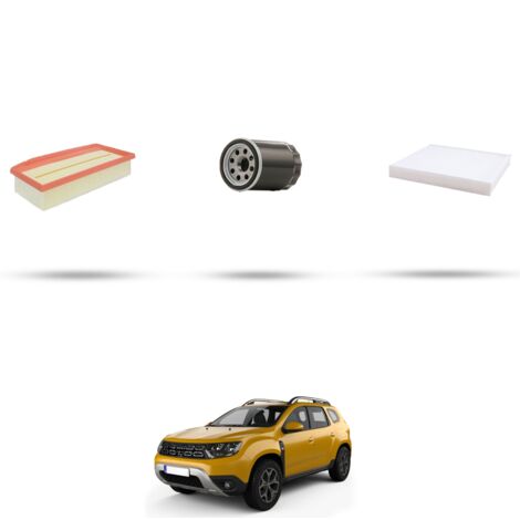Kit tagliando 3 filtri compatibile con Dacia Duster II 1.6 Sce 84kw dal 2018 (1/4)
