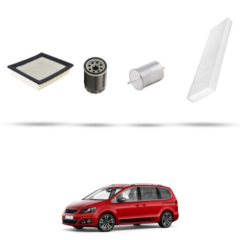 Kit tagliando 4 filtri compatibile con Seat Alhambra (7V) 1.8 20V Turbo 110kw dal 1998 al 2010 (1/5)