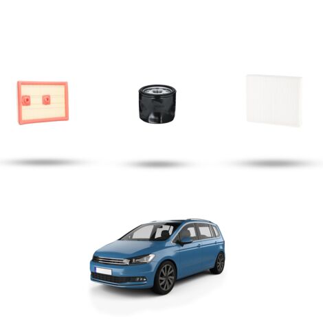 Kit tagliando 3 filtri compatibile con Vw Touran (5T) 1.2 TSI 81kw dal 2015 (1/4)