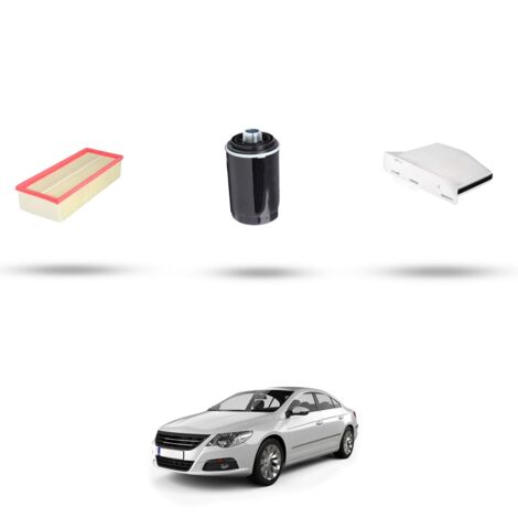 Kit tagliando 3 filtri compatibile con Vw CC (358) 1.8 TSI 118kw Dal 2012 (1/4)