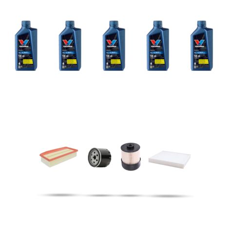 Kit tagliando 4 FILTRI e 5L OLIO compatibile con Renault Clio IV 1.5 DCI 55kw Dal 2012 (1/5)