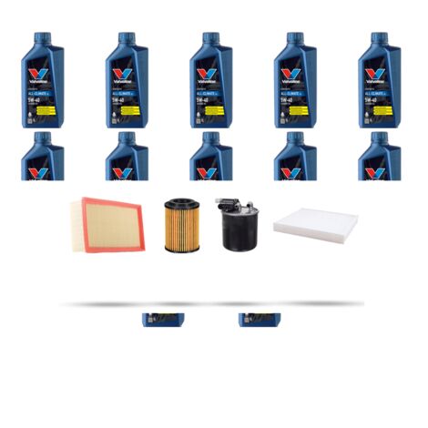 Kit tagliando 4 FILTRI e 12L OLIO compatibile con Mercedes Sprinter III (907,910) 214 CDI 105kw dal 2018