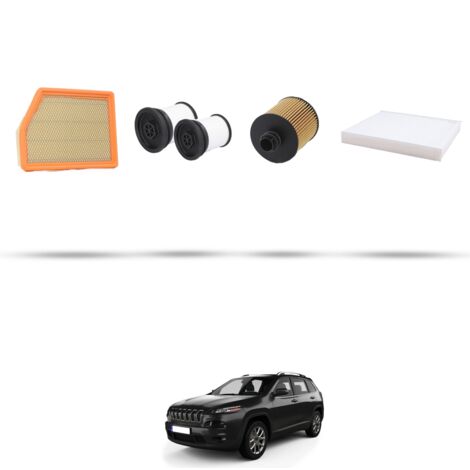 Kit tagliando 4 filtri compatibile con Jeep Cherokee IV (KL) 2.0 MJT 103kw dal 2014 (1/5)