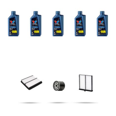 Kit tagliando 3 FILTRI e 5L OLIO compatibile con Mazda 2 (DL) Skyactiv-G 90 66kw Dal 2015 (1/5)