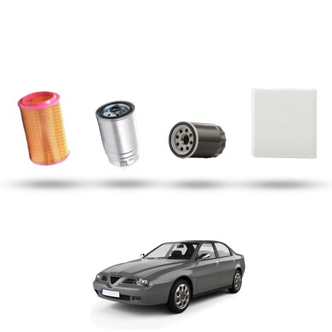 Kit Tagliando 4 filtri compatibile con Alfa Romeo 166 (936) 2.4 jtd 110kw dal 2002 al 2003 (1/5)