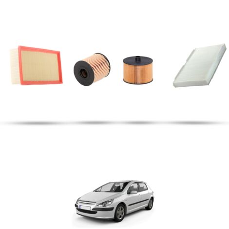 Kit tagliando 4 filtri compatibile con Peugeot 307 2.0 HDI 100kw dal 2003 (1/5)