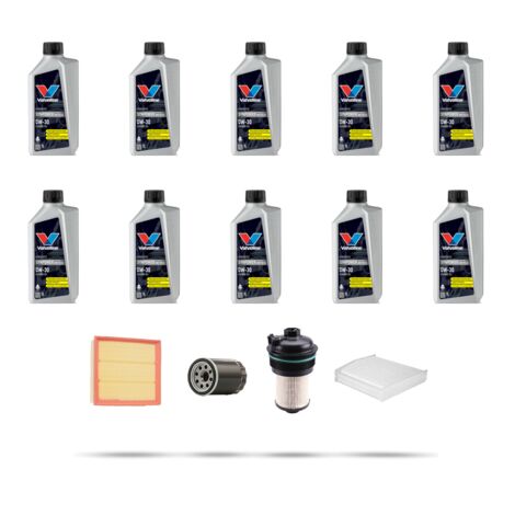 Kit tagliando 4 FILTRI e 10L OLIO compatibile con Ford Tourneo Custom 2.0 TDCi EcoBlue 96kw dal 2016 (1/5)