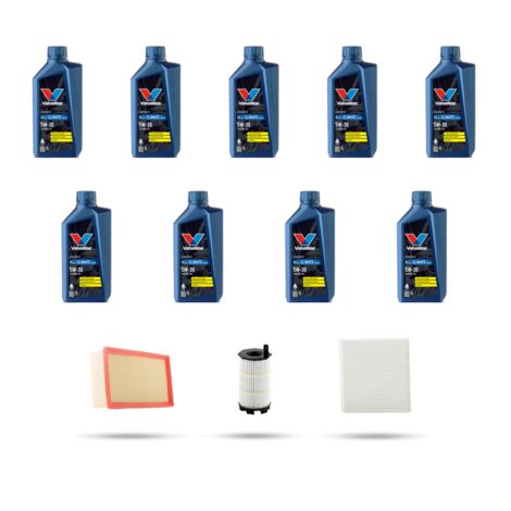Kit tagliando 3 FILTRI e 9L OLIO compatibile con Audi Q7 (4L) 4.2 fsi 257kw dal 2006 (1/4)