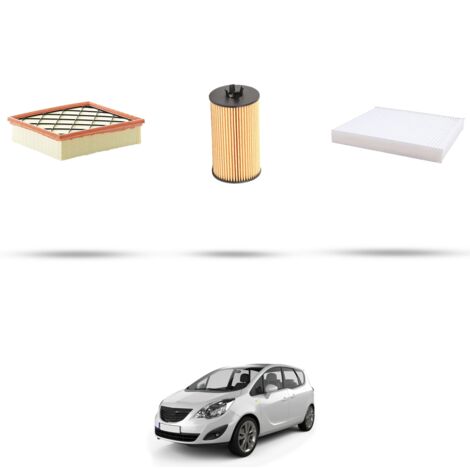 Kit tagliando 3 filtri compatibile con Opel Meriva B 1.4 88kw dal 2010 (1/4)