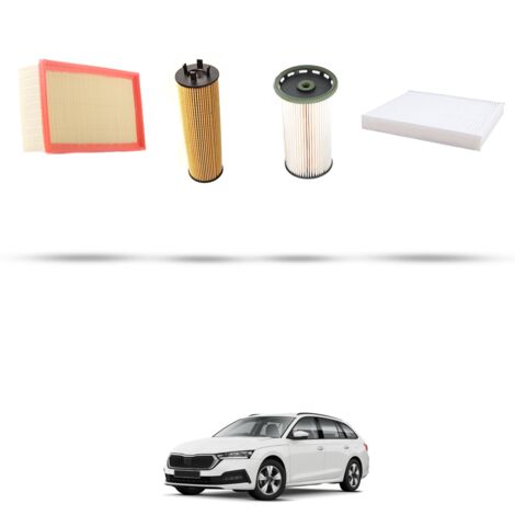 Kit tagliando 4 filtri compatibile con Skoda Octavia IV 2.0 TDI 110kw Dal 2020