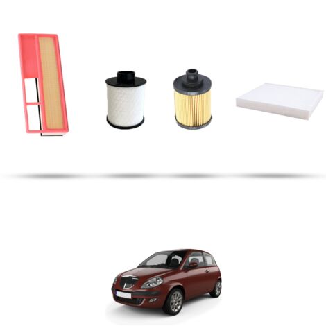 Kit tagliando 4 filtri compatibile con Lancia Ypsilon 1.3 Jtd 77kw dal 2007 al 2011 (1/5)