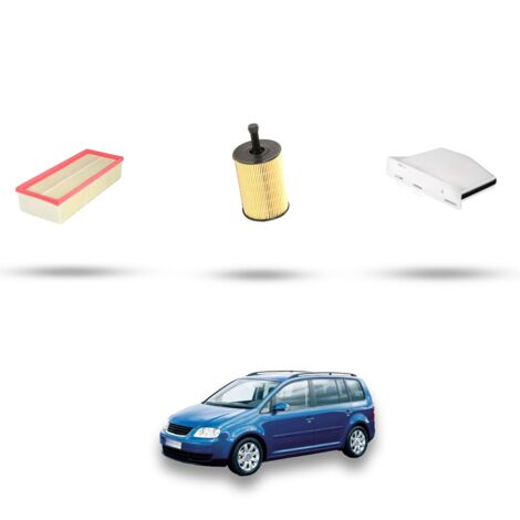 Kit tagliando 3 filtri compatibile con Vw Touran (1T) 1.9 TDI 66kw Dal 2004 al 2010 (1/4)