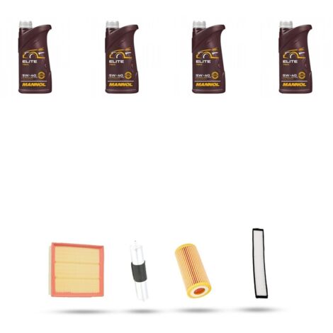 Kit tagliando 4 FILTRI e 4L OLIO compatibile con Bmw serie 3 (E46) 318 i 87kw dal 1998 (1/5)